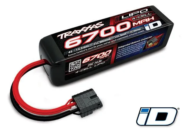 Traxxas Batterie Lipo 4S 14,8V 6700mAh 25C ID - 2890X