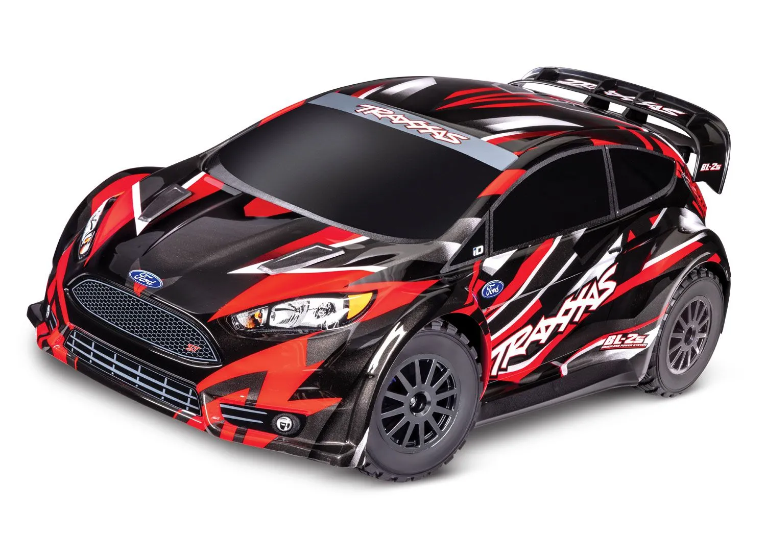 Traxxas Ford Fiesta ST Rally BL-2S Rouge 1/10 RTR - 74154-4-RED