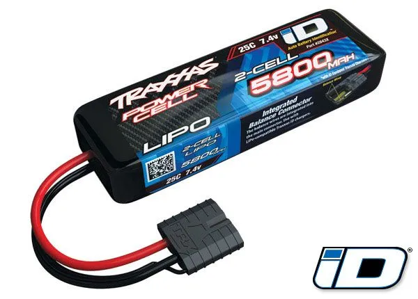 Traxxas Batterie Lipo 2S 7,4V 5800mAh 25C ID - 2843X