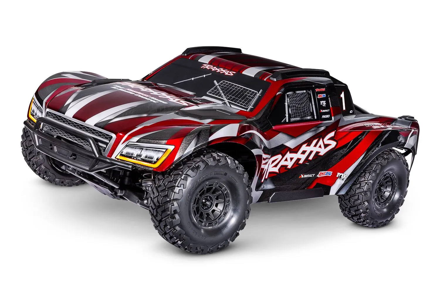 Traxxas Maxx Slash 6S 4WD Rouge 1/8 RTR - 102076-4-RED