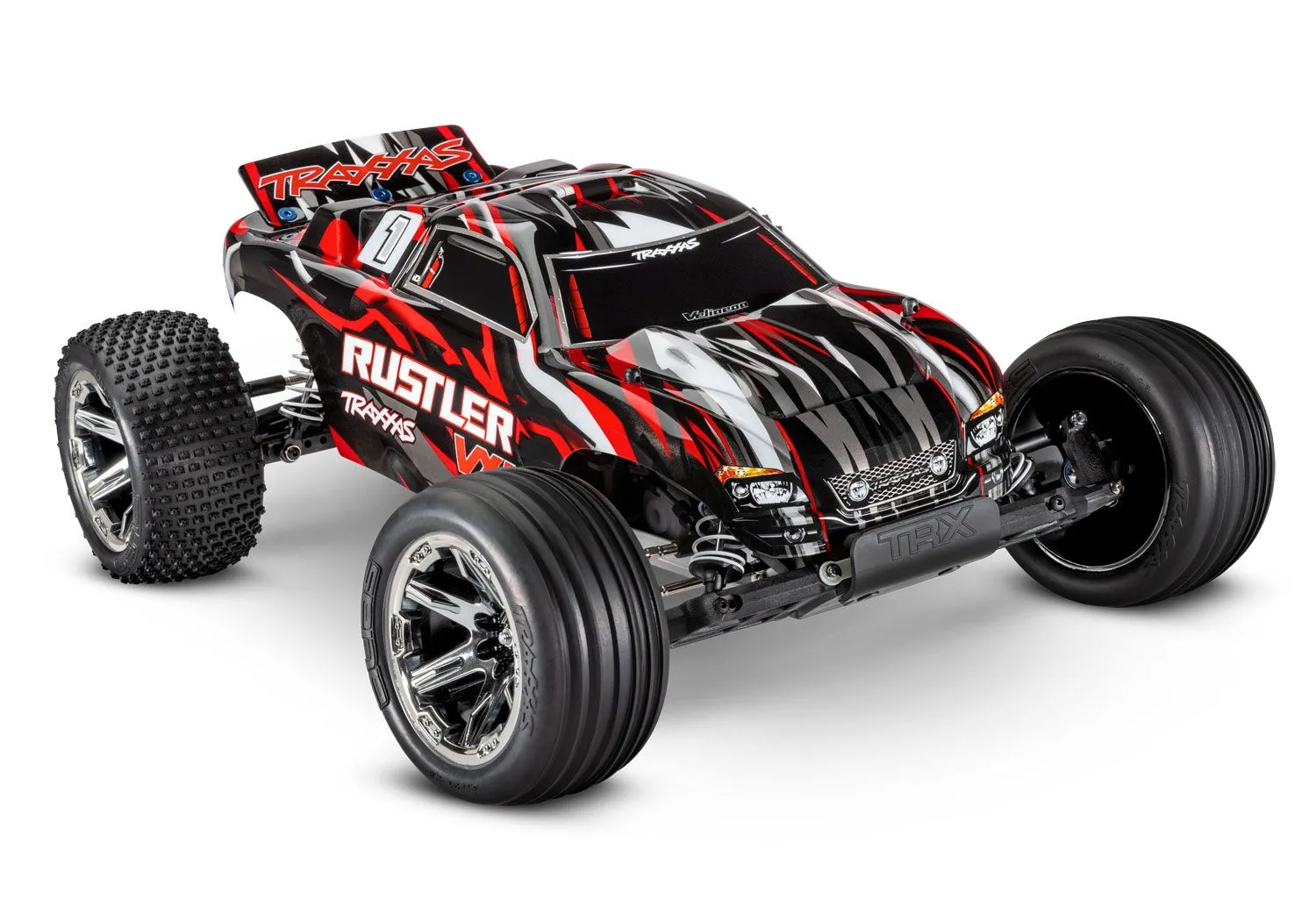 Traxxas Rustler 4X2 VXL Brushless Pro Series Rouge 1/10 RTR - 37076-74-RED