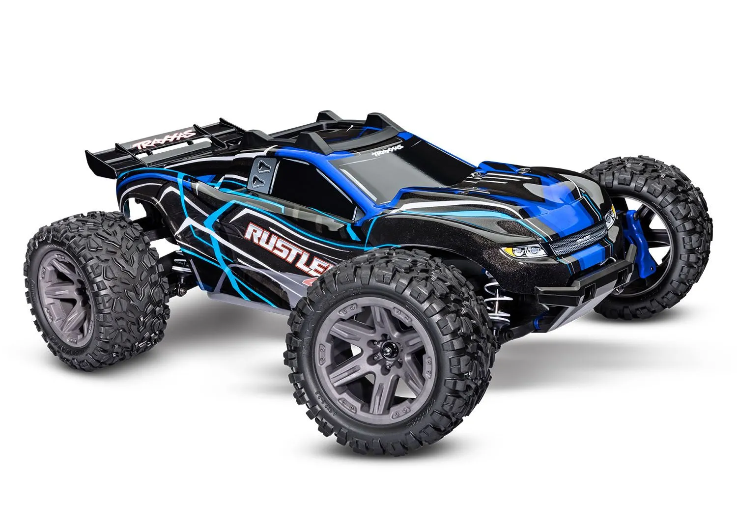 Traxxas Rustler 4x4 Brushless BL-2s Bleu 1/10 - 67164-4-BLUE