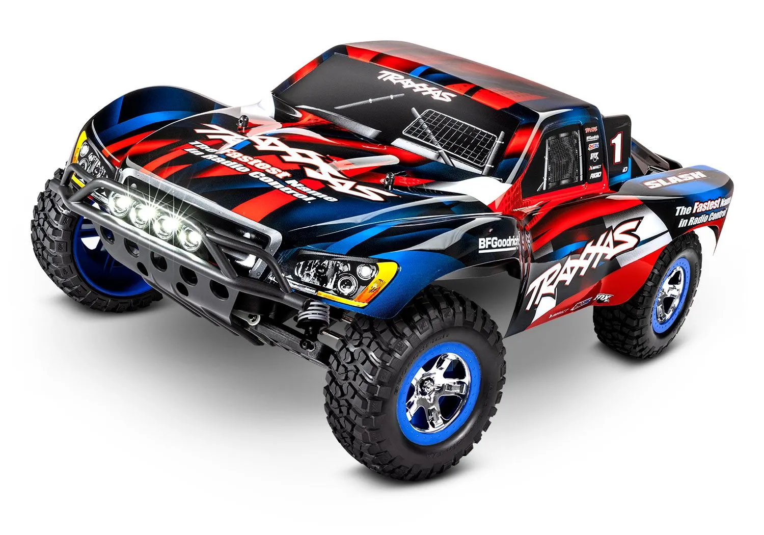 Traxxas Slash 4x2 XL-5 RTR Rouge/Bleu - 58034-61-RBLU