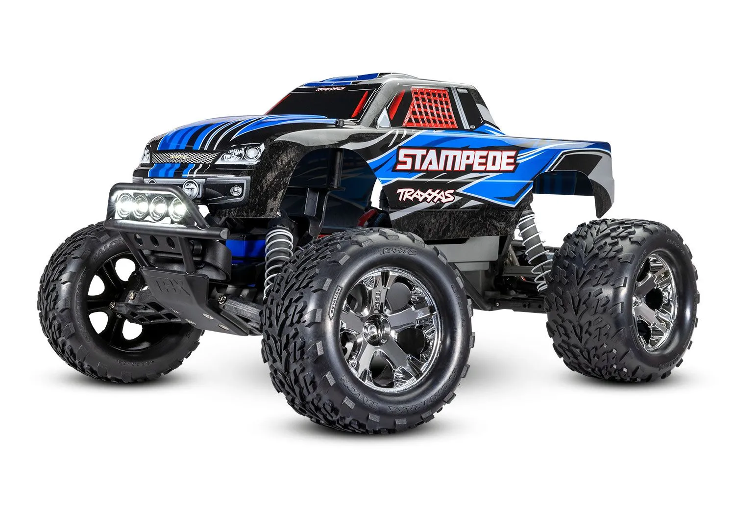 Traxxas Stampede 4X2 Brushed LED 1/10 RTR - 36054-61-BLU