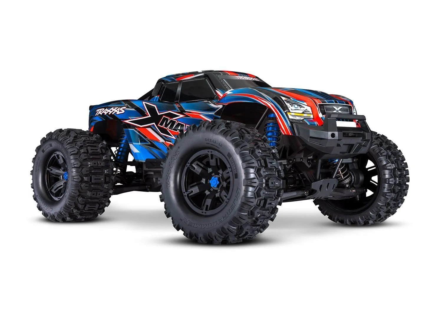 Traxxas X-Maxx 8S Belted Brushless Bleu RTR - 77096-4-BLUE