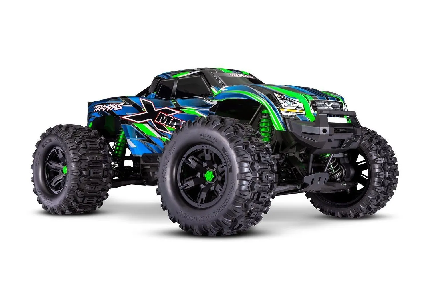 Traxxas X-Maxx 8S Belted Brushless Vert RTR - 77096-4-GRN
