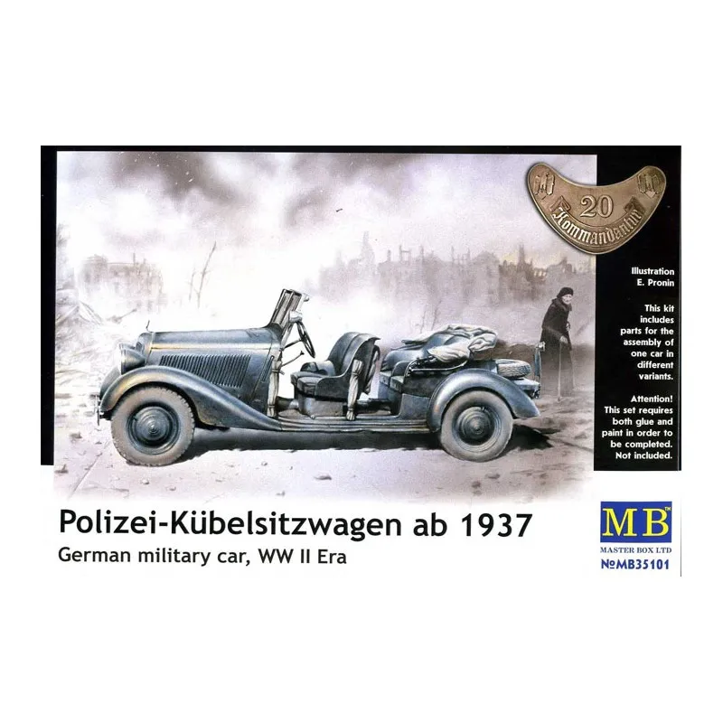 Polizei-Kübelsitzwagen, une voiture militaire allemande MASTER BOX 35101
