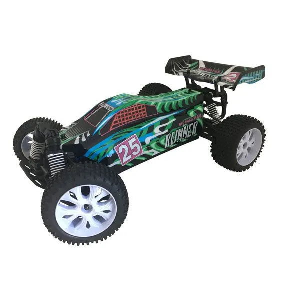 VOITURE RUNNER VERTE 1/10 4x4 BRUSHED RTR