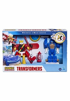 Wingtail & blue booster figura 12,5 cm sonic the hedgehog x transformers collaborative