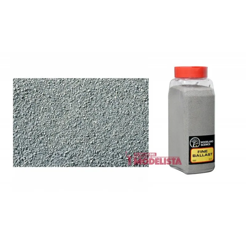 Bidon de ballast gris, fin avec distributeur. WOODLAND SCENICS B1375