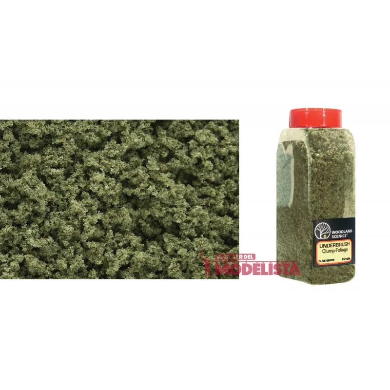 Flacon avec flocage vert olive. WOODLAND SCENICS FC1634