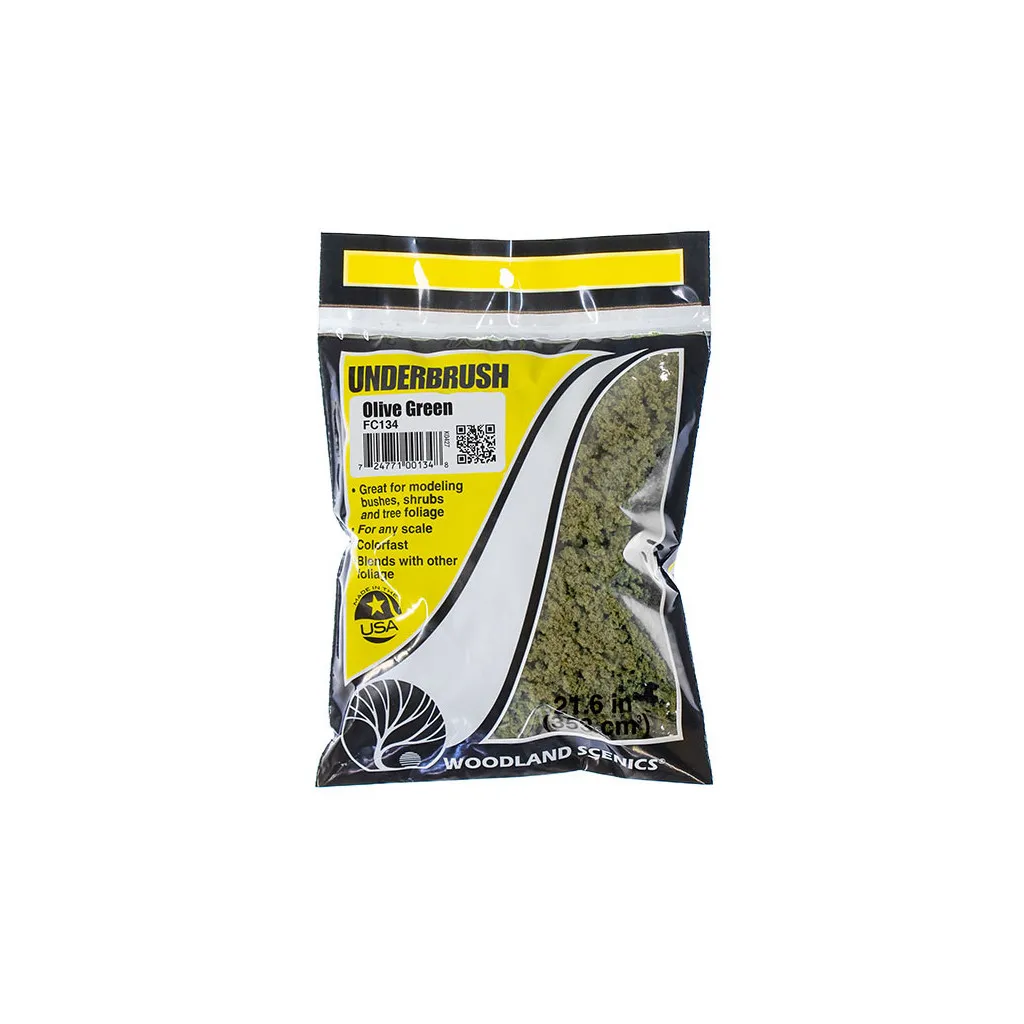 Woodland Scenics - Petit Feuillage en Sachet - Olive Green