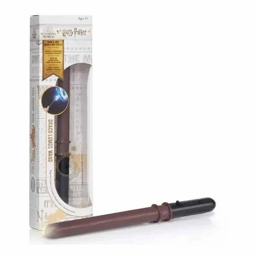 Wow! wizarding world - baguette lumos de draco malfoy 7"