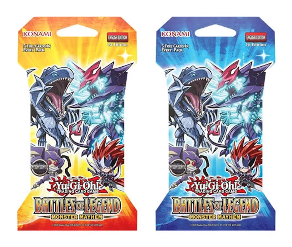 Yu-gi-oh! jcc - pack de booster battles of legend: monster mayhem (blister cartonné)