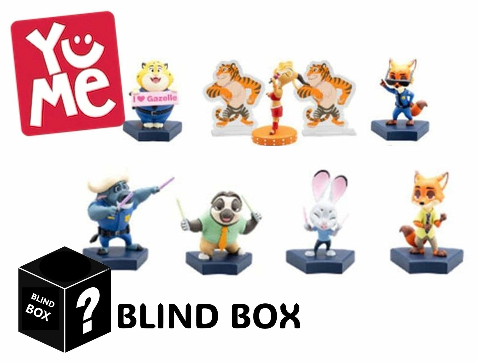 Zootopie présentoir figurines mini hero box urban safari series 8 cm (6)